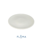 Kit Prato de Sobremesa White 21cm Porcelana Branca - 6 Peças - Imagem 3