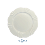 Kit Prato de Sobremesa Soleil 23cm Porcelana Branca - 6 Peças - Imagem 2