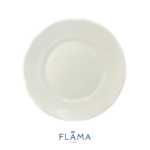 Kit Prato de Sobremesa Izabel Porcelana Branca - 6 Peças - Imagem 2