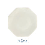 Kit Prato de Sobremesa Orion Porcelana Branca - 6 Peças - Imagem 2