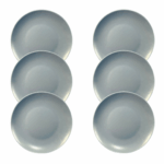 Kit Prato Lanche Color Home Bluestone - 6 Peças