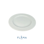 Kit Prato de Sobremesa Luiza Porcelana Branca - 6 Peças - Imagem 3