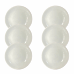 Kit Saladeira Pequena Capri Porcelana Branca - 6 Peças