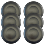 Kit Prato Lanche Color Home Preto - 6 Peças