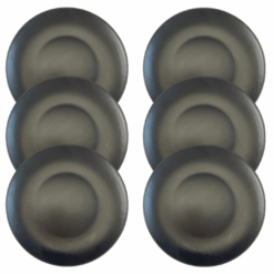 Kit Prato Lanche Color Home Preto - 6 Peças