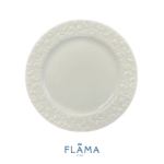 Kit Prato de Sobremesa Tassel Porcelana Branca - 6 Peças - Imagem 2