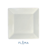 Kit Prato de Sobremesa Quartier 20x20cm Porcelana Branca - 6 Peças - Imagem 2