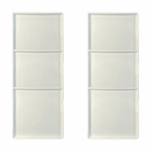 Kit Prato de Pão Americana Porcelana Branca - 6 Peças