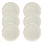 Kit Prato de Sobremesa Orgânico Azul - 6 Peças