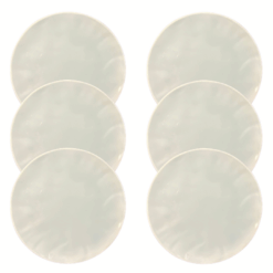 Kit Prato de Sobremesa Orgânico Azul - 6 Peças