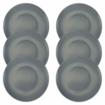 Kit Prato Lanche Color Home Grafite - 6 Peças