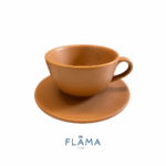 Kit Xícara de Chá Unni Avelã - Cerâmica - Imagem 2