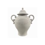 Potiche Capri M com Cabo - Porcelana Branca