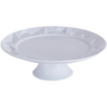 Prato de Bolo (com Pé) - Edros G - Pratos com Pé (Branco)