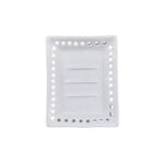 Saboneteira Regular Furada - Porcelana Branca