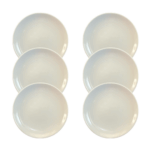 Kit Prato Raso Coup P Porcelana Branca – 6 Peças