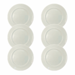 Kit Prato Raso Laguna Porcelana Branca – 6 Peças