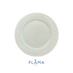 Kit Prato Raso Diamante Porcelana Branca – 6 Peças - Imagem 2