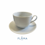 Kit Xícara de Café com Pires Coup Porcelana Branca – 6 Peças - Imagem 2