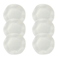 Kit Prato Raso Ryo Porcelana Branca – 6 Peças