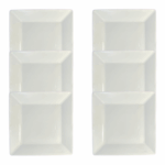 Kit Prato Raso Quartier Porcelana Branca – 6 Peças