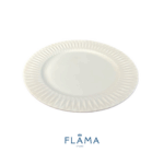 Kit Prato Raso Diamante Porcelana Branca – 6 Peças - Imagem 3