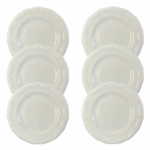 Kit Prato Raso Pomerode Porcelana Branca – 6 Peças