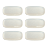 Kit Prato Longo G Bold Porcelana Branca - 6 Peças