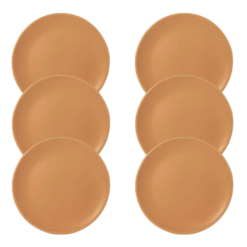 Kit Prato Raso Unni Avelã – 6 Peças