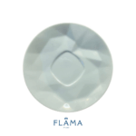 Kit Xícara de Chá com Pires Edros Porcelana Branca – 6 Peças - Imagem 3