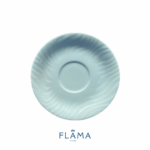 Kit Xícara de Chá com Pires Luiza Porcelana Branca – 6 Peças - Imagem 3