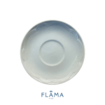 Kit Xícara de Chá com Pires Cottage Porcelana Branca – 6 Peças - Imagem 3