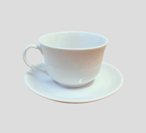 Xícara de Chá com pires Designer - Imagem 1