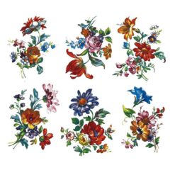 Decalque Floral 553 65mm - Cartela com 6