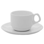 Xícara Cafezinho Empilhável (com pires) 75ml