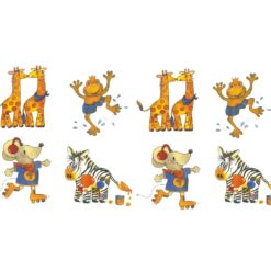 Desenho Animado 40mm Cartela com 8