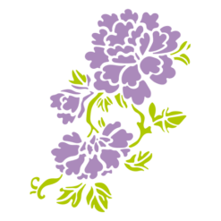 Stencil Floral 13cmx13cm