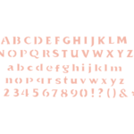 Stencil Alfabeto 21cmx15cm