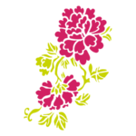 Stencil Floral 21cmx15cm