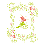 Stencil Primavera 21cmx15cm