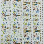 Decalque Coelho e Flores - Folha A4