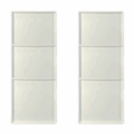 Kit Prato de Sobremesa Americana Porcelana Branca - 6 Peças