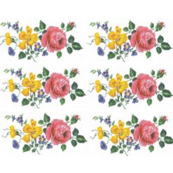 Decalque Oceano Flor 55mm - Cartela com 6