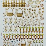 Decalque Coelho na Horta - Folha A4