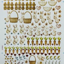 Decalque Coelho na Horta - Folha A4