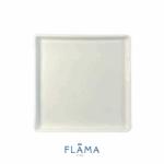 Kit Prato de Sobremesa Americana Porcelana Branca - 6 Peças - Imagem 2