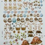 Decalque Páscoa Aquarelado - Folha A4