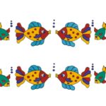 Peixinhos Coloridos - Folha A4