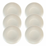 Kit Prato Raso Color Home Gelo Cerâmica - 6 Peças