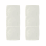 Kit Prato Raso Oriental Porcelana Branca – 6 Peças